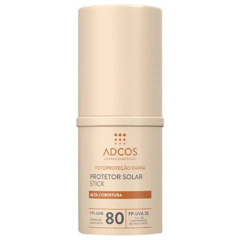 Protetor Solar Com Cor Stick FPS80 Adcos - Cor Bronze — Adcos