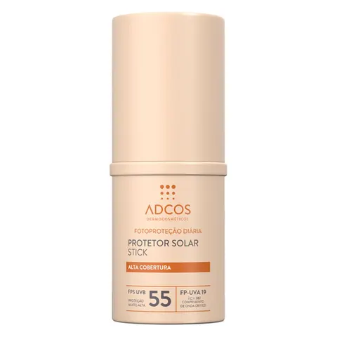 Protetor Solar Stick Adcos FPS 55 - Cor Beige — Adcos