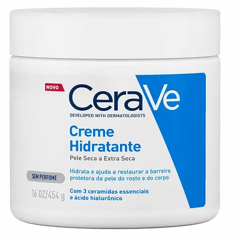 Creme Hidratante para Pele Seca a Extra Seca 48h de Hidratação CeraVe 454g — CeraVe