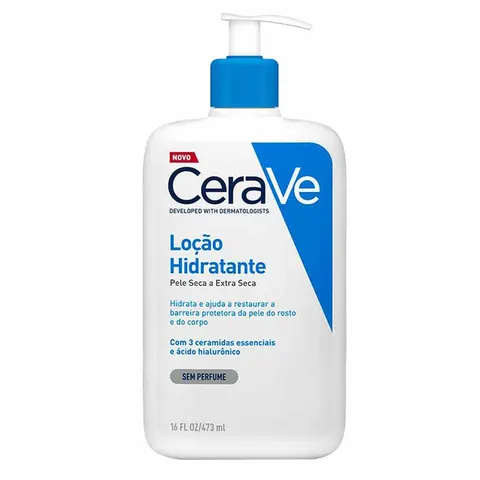 Loção Hidratante Corporal CeraVe para Pele Seca a Extra Seca com Ácido Hialurônico e Ceramidas 473ml — CeraVe