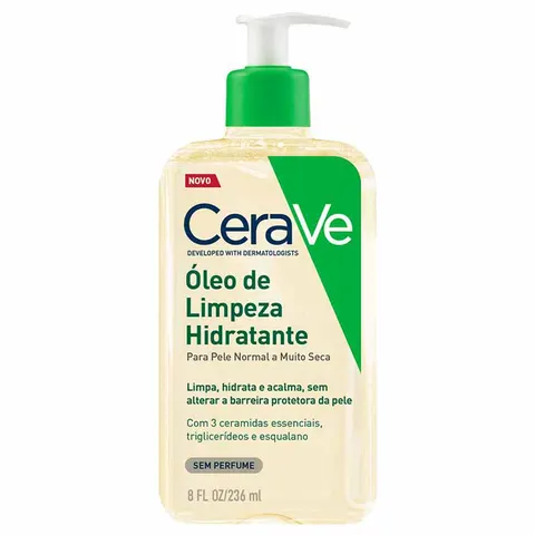Óleo de Limpeza Hidratante para Banho Pele Normal a Seca CeraVe 236ml — CeraVe