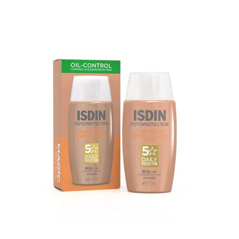 Protetor Solar Facial Isdin Fusion Water Fps50 Cor Média 50ml — Isdin