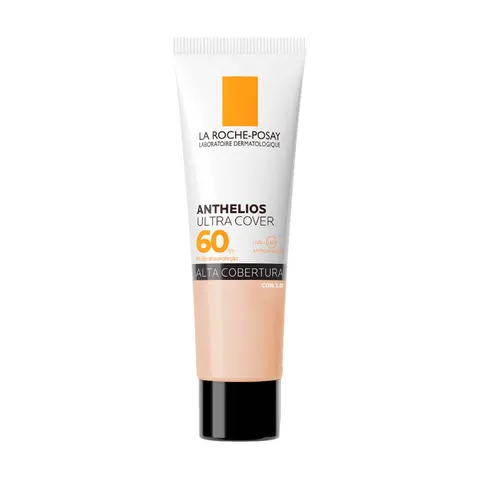 Protetor Solar Facial com Cor Toque Seco FPS 60 La Roche-Posay Anthelios Ultra Cover - Cor 1.0 — La Roche-Posay