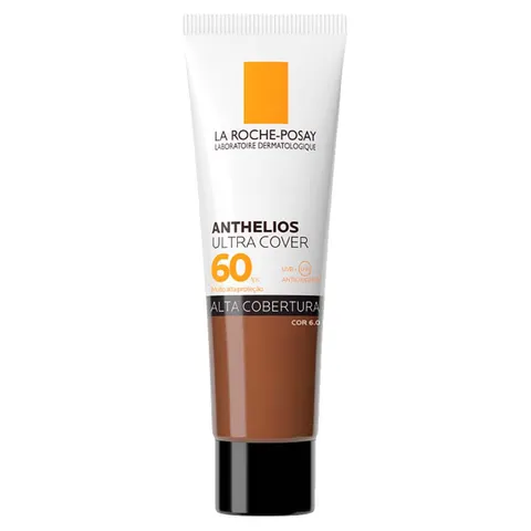 Protetor Solar Facial com Cor Toque Seco FPS 60 La Roche-Posay Anthelios Ultra Cover - Cor 6.0 — La Roche-Posay